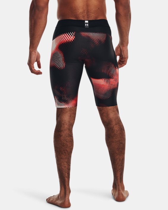Men's UA Iso-Chill Long Printed Shorts in Black image number 1